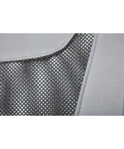 POLTRONCINA UFFICIO NERA CON BRACCIOLI E RUOTE, 55X54,5X85-95 CM